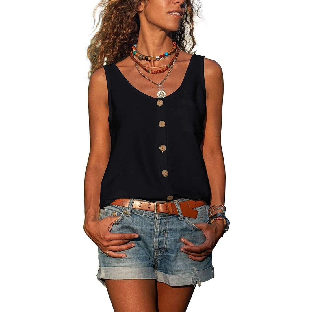 Mirla | Moderiktigt Elegant Dam Tanktop-Eva Jonsson