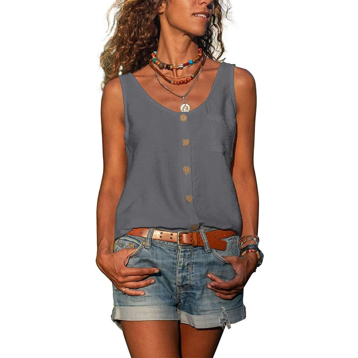 Mirla | Moderiktigt Elegant Dam Tanktop-Eva Jonsson