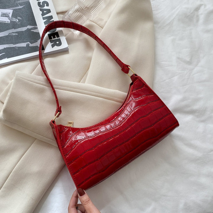 Mirla | Modische Exquisite Shoppingväska Tote Axelväskor Enfärgad Kettväska för Damer-Eva Jonsson