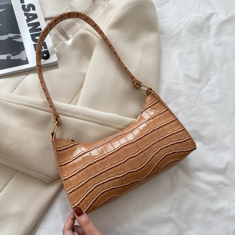 Mirla | Modische Exquisite Shoppingväska Tote Axelväskor Enfärgad Kettväska för Damer-Eva Jonsson