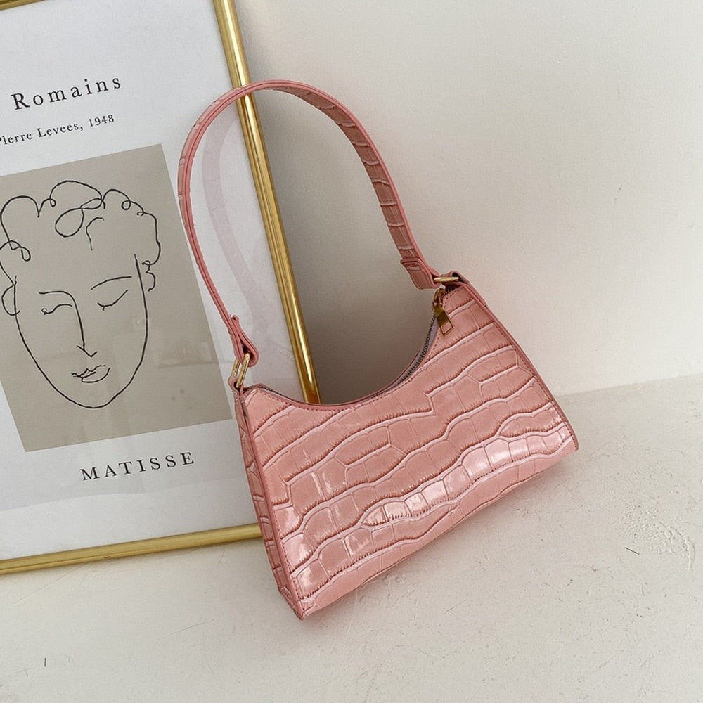 Mirla | Modische Exquisite Shoppingväska Tote Axelväskor Enfärgad Kettväska för Damer-Eva Jonsson