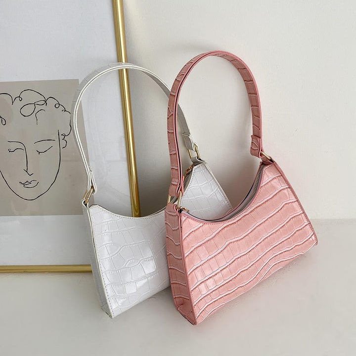 Mirla | Modische Exquisite Shoppingväska Tote Axelväskor Enfärgad Kettväska för Damer-Eva Jonsson