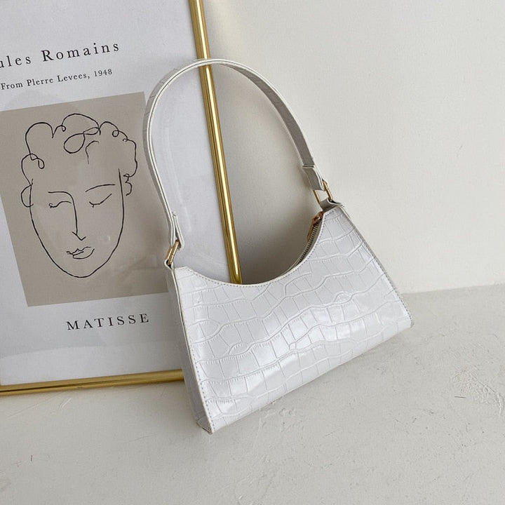 Mirla | Modische Exquisite Shoppingväska Tote Axelväskor Enfärgad Kettväska för Damer-Eva Jonsson