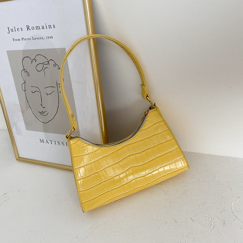 Mirla | Modische Exquisite Shoppingväska Tote Axelväskor Enfärgad Kettväska för Damer-Eva Jonsson