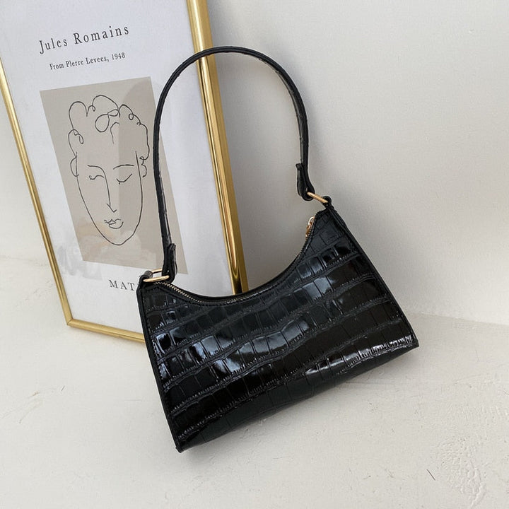 Mirla | Modische Exquisite Shoppingväska Tote Axelväskor Enfärgad Kettväska för Damer-Eva Jonsson
