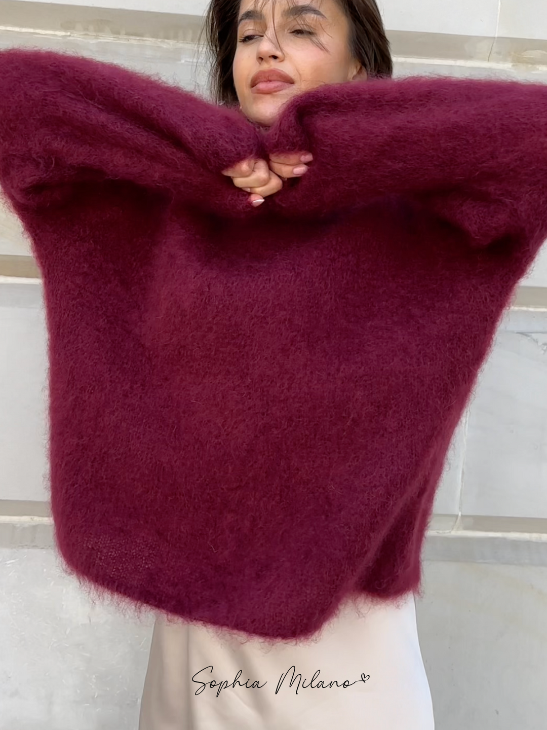 Mirla | Mohair Rundhalspullover-Eva Jonsson