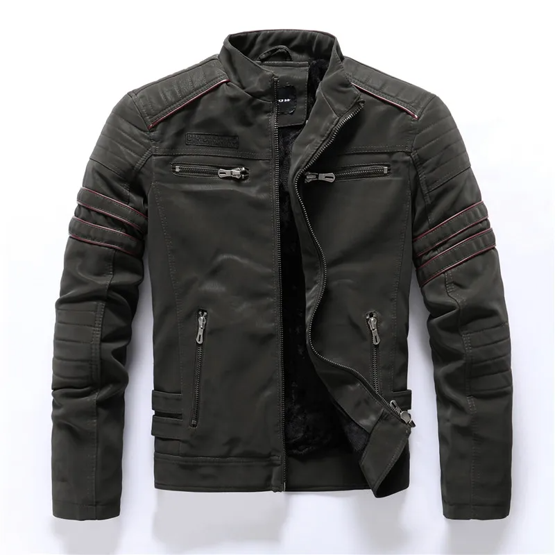 Mirla | Motorcykeljacka Slim Fit Fleece-foder Steppdetaljer Dragkedjefickor-Eva Jonsson