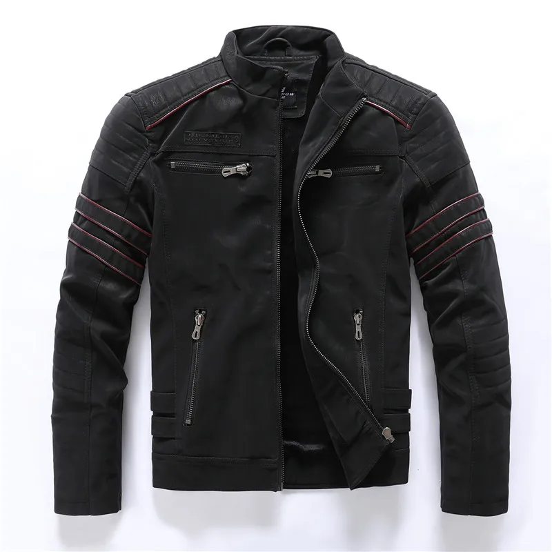 Mirla | Motorcykeljacka Slim Fit Fleece-foder Steppdetaljer Dragkedjefickor-Eva Jonsson