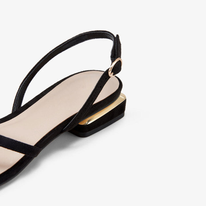 Mirla | Mrs. Wonderful Guld Hög Klack Sandal-Eva Jonsson