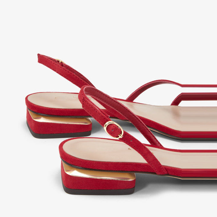 Mirla | Mrs. Wonderful Guld Hög Klack Sandal-Eva Jonsson