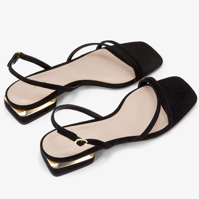 Mirla | Mrs. Wonderful Guld Hög Klack Sandal-Eva Jonsson
