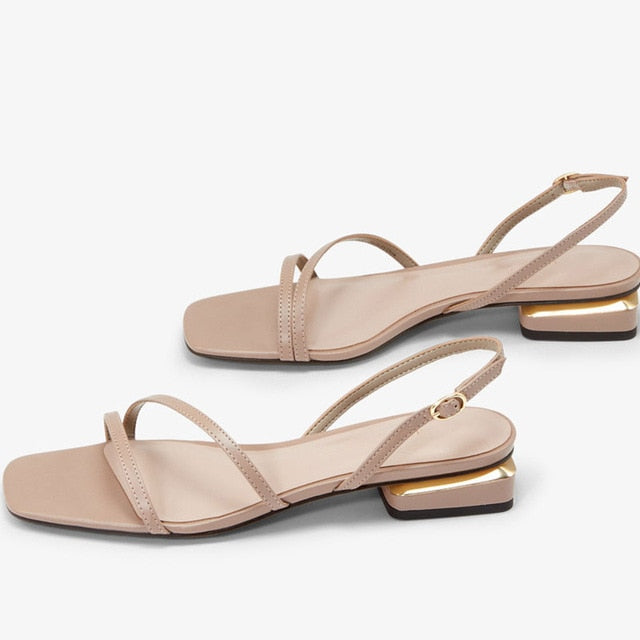 Mirla | Mrs. Wonderful Guld Hög Klack Sandal-Eva Jonsson