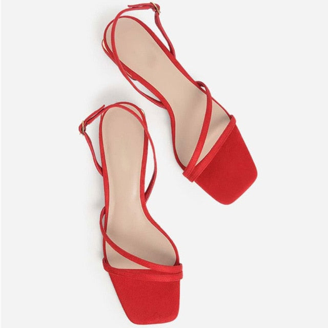 Mirla | Mrs. Wonderful Guld Hög Klack Sandal-Eva Jonsson