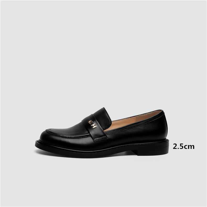 Mirla | Multi Color Block Äkta Läder Loafers-Eva Jonsson