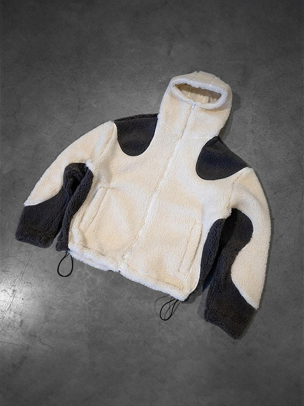 Mirla | Multi Color Polar Fleece Oversized Långärmad Hoodie-Eva Jonsson