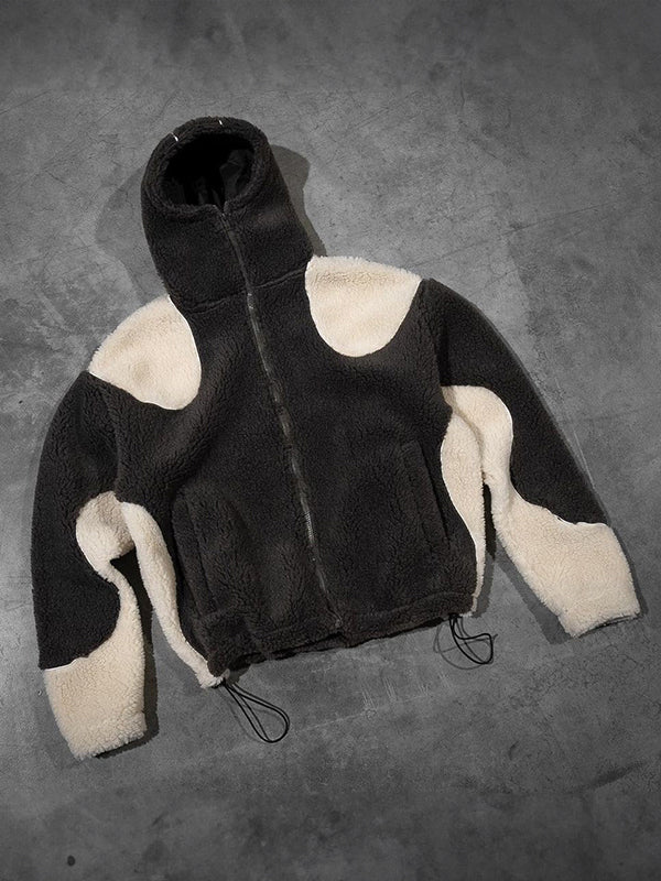 Mirla | Multi Color Polar Fleece Oversized Långärmad Hoodie-Eva Jonsson