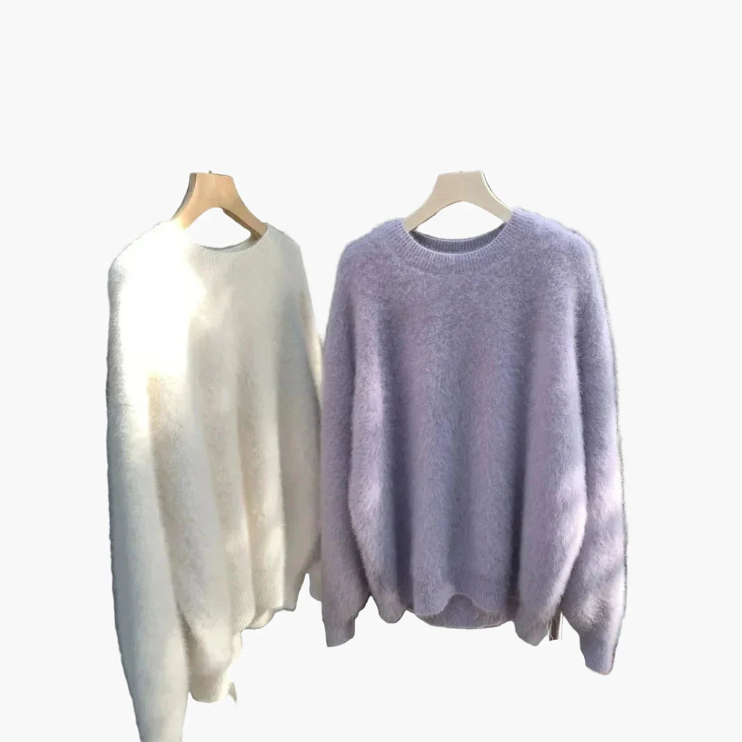 Mirla | Mys Tröja Loose Fit - Stilig Oversized Stickad för Höst & Vinter-Eva Jonsson