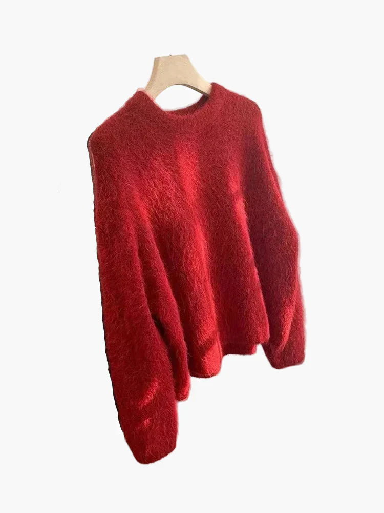 Mirla | Mys Tröja Loose Fit - Stilig Oversized Stickad för Höst & Vinter-Eva Jonsson