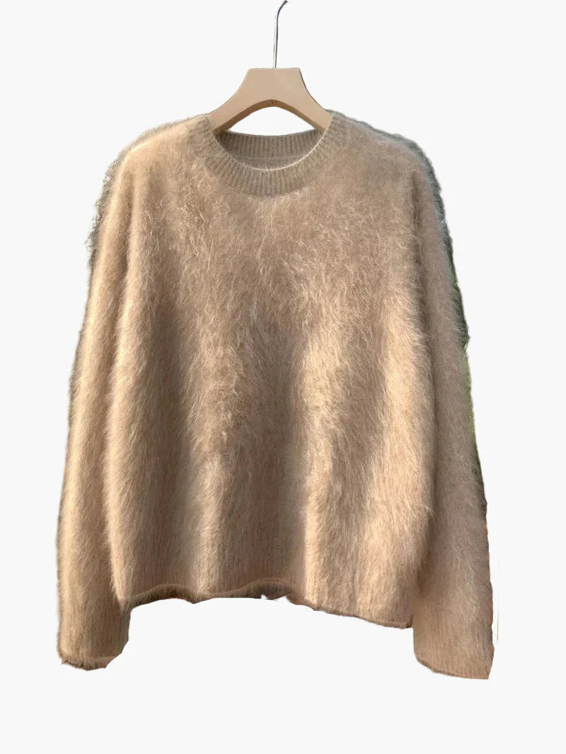 Mirla | Mys Tröja Loose Fit - Stilig Oversized Stickad för Höst & Vinter-Eva Jonsson