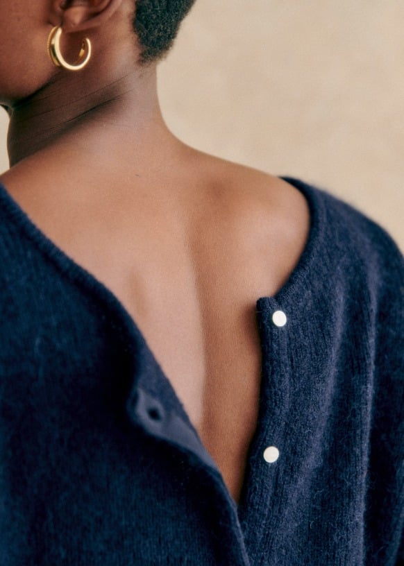 Mirla | Mysig Grovstickad Cardigan Jumper-Eva Jonsson