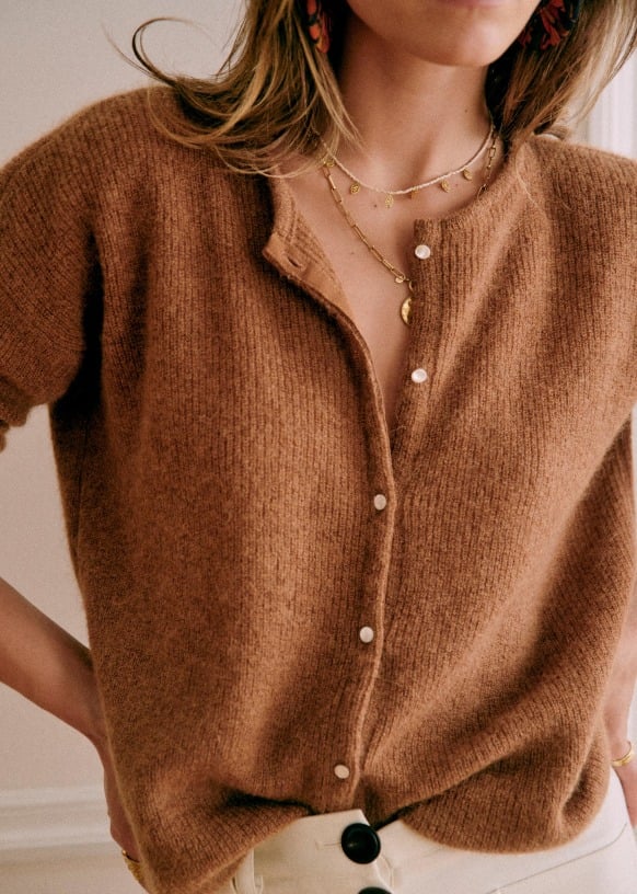 Mirla | Mysig Grovstickad Cardigan Jumper-Eva Jonsson