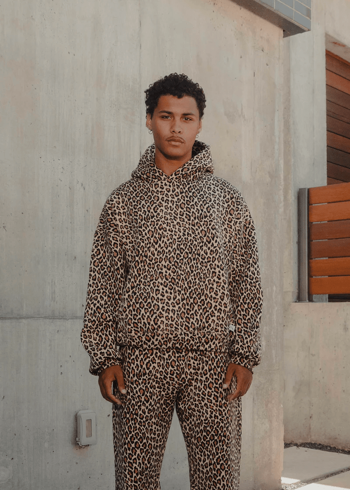 Mirla | Mysig Hoodie med Leopardtryck för En Avslappnad-Chic Look-Eva Jonsson