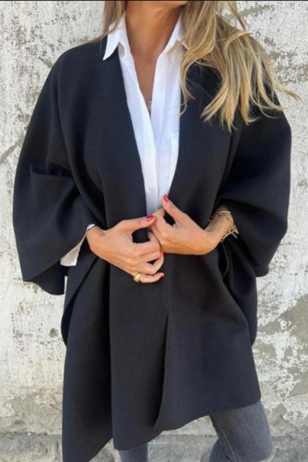 Mirla | Mysig, Lätt V-Ringad Stola Cape Jacka-Eva Jonsson