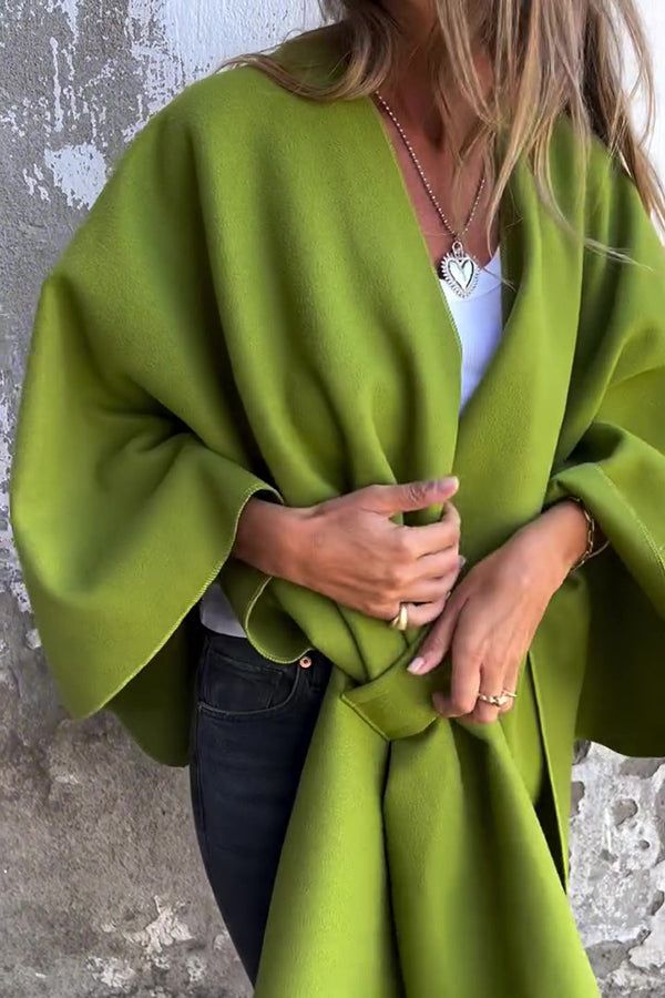 Mirla | Mysig, Lätt V-Ringad Stola Cape Jacka-Eva Jonsson