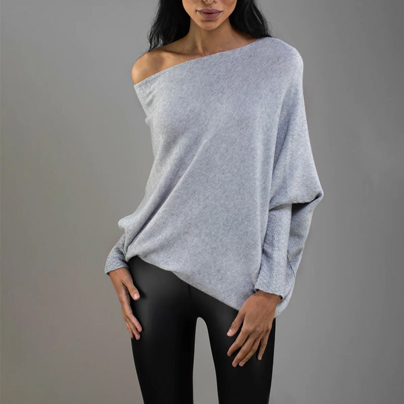 Mirla | Mysig Oversized Striktröja med Carmen-Utrigning-Eva Jonsson