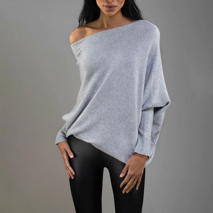 Mirla | Mysig Oversized Striktröja med Carmen-Utrigning-Eva Jonsson