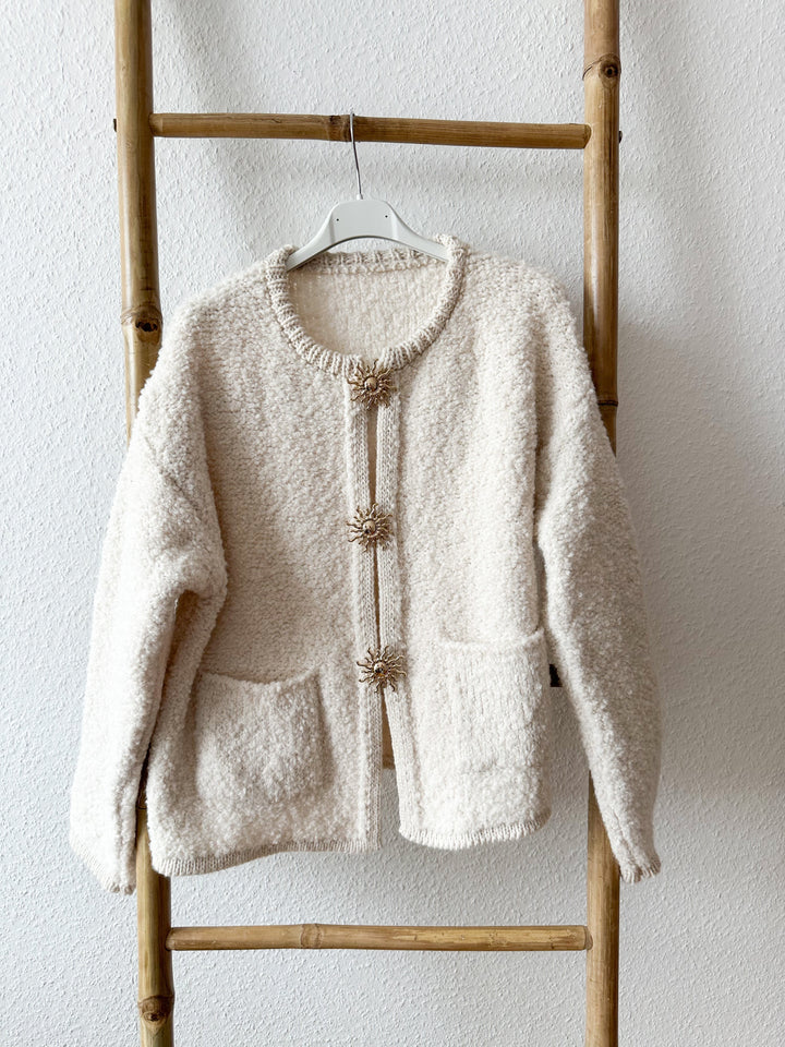 Mirla | Mysig Plysch Teddyjacka för Avslappnade Stiliga Looks-Eva Jonsson
