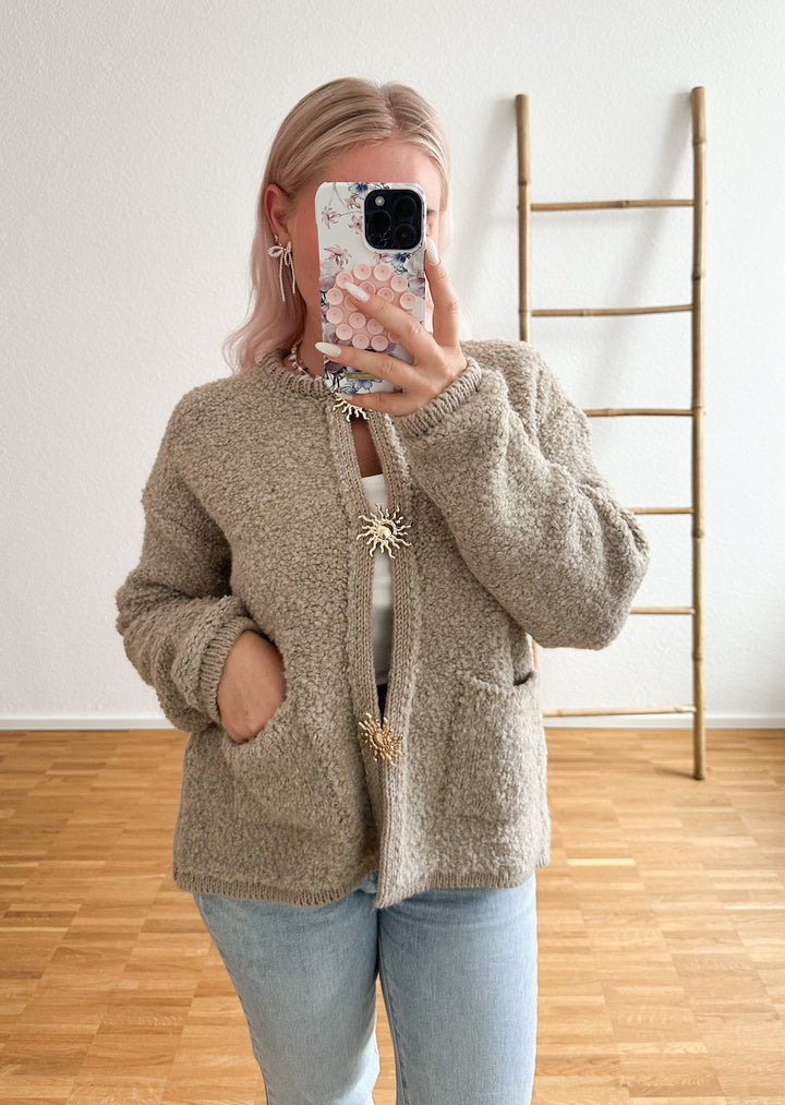 Mirla | Mysig Plysch Teddyjacka för Avslappnade Stiliga Looks-Eva Jonsson