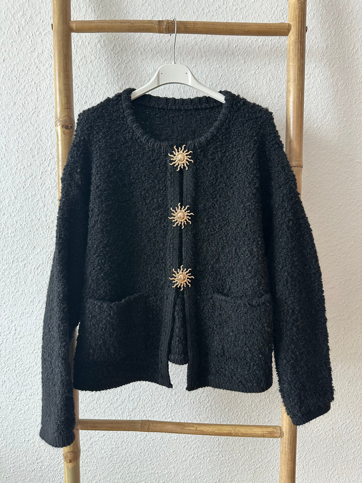 Mirla | Mysig Plysch Teddyjacka för Avslappnade Stiliga Looks-Eva Jonsson