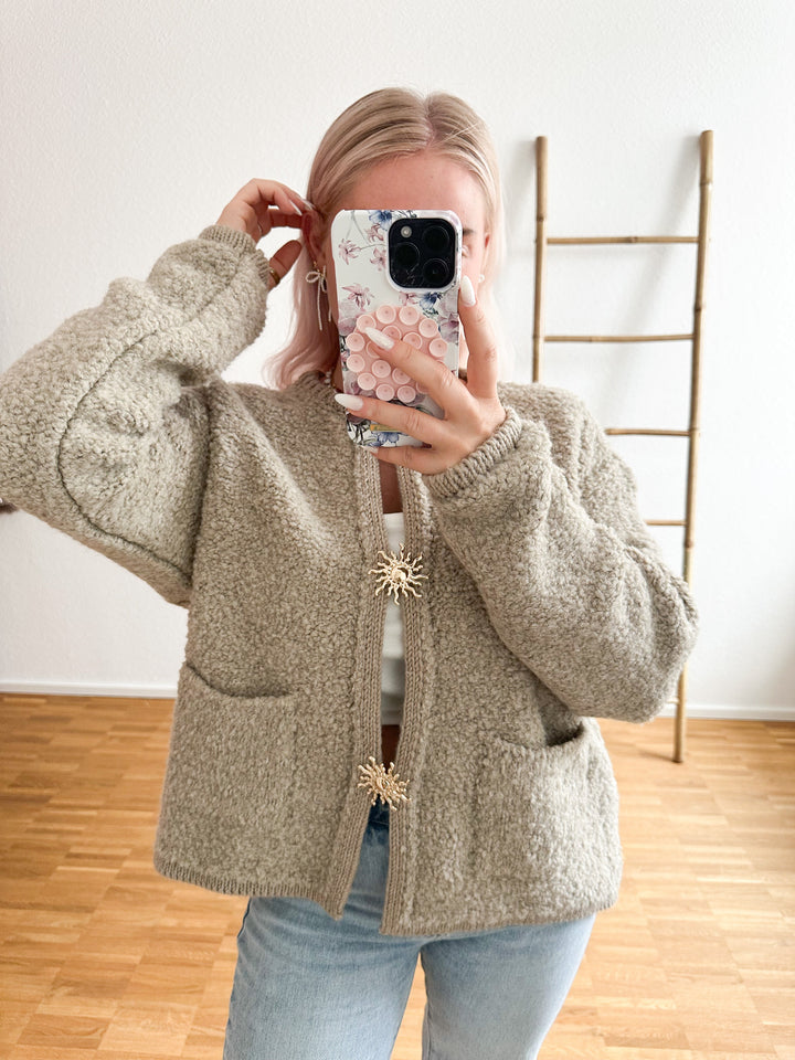 Mirla | Mysig Plysch Teddyjacka för Avslappnade Stiliga Looks-Eva Jonsson
