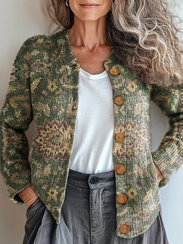 Mirla | Natur-Inspirerat Mönsterjacka-Eva Jonsson