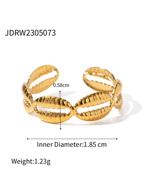 Mirla | Ny strandstil havselement snäcka sjöstjärna ring-Eva Jonsson