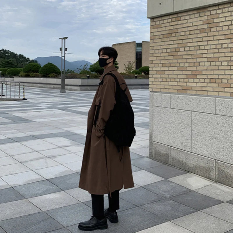 Mirla | Nya höstkappa för herrar Lång, moderiktig ytterrock trenchcoat-Eva Jonsson