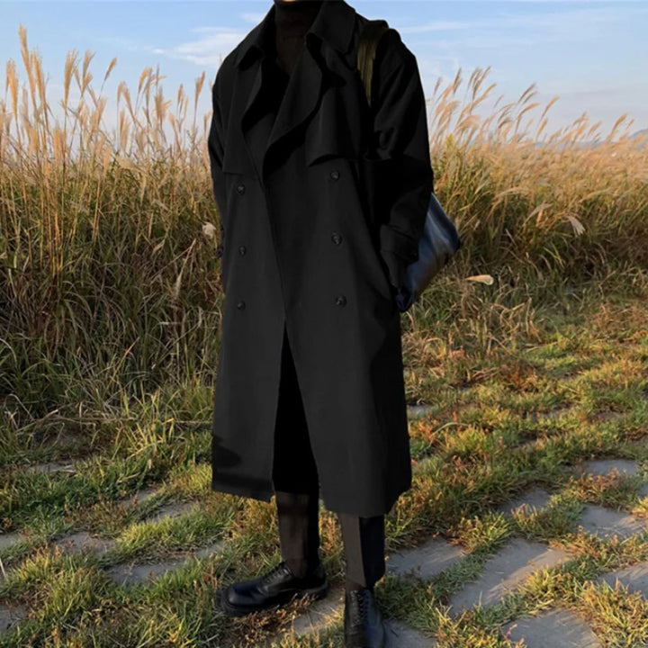Mirla | Nya höstkappa för herrar Lång, moderiktig ytterrock trenchcoat-Eva Jonsson