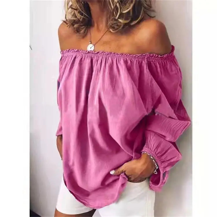 Mirla | Off Shoulder Blus med Eleganta Ballongärmar-Eva Jonsson