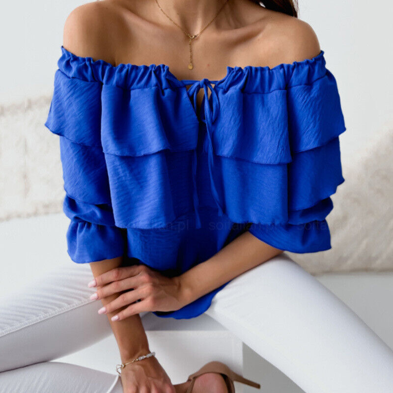 Mirla | Off Shoulder Skikt topp-Eva Jonsson