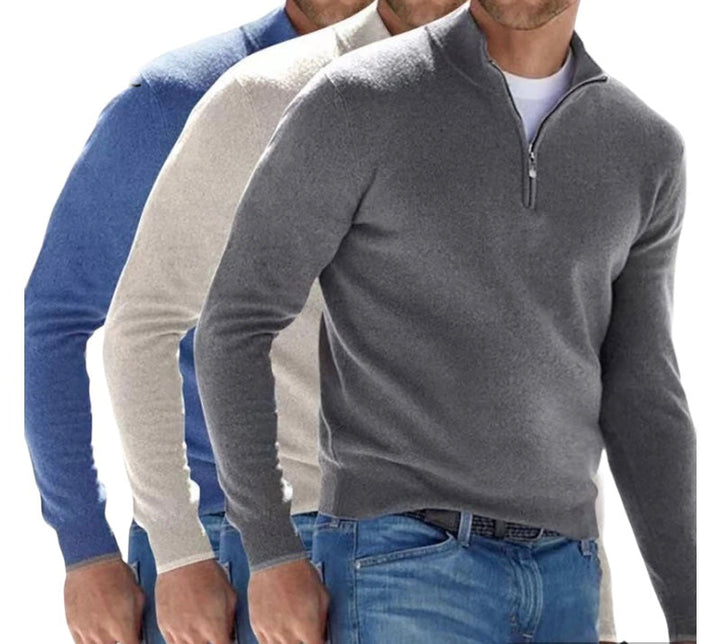 Mirla | Ordentlig Half Zip Pullover för Herrar-Eva Jonsson