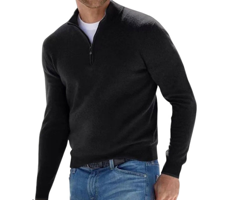 Mirla | Ordentlig Half Zip Pullover för Herrar-Eva Jonsson