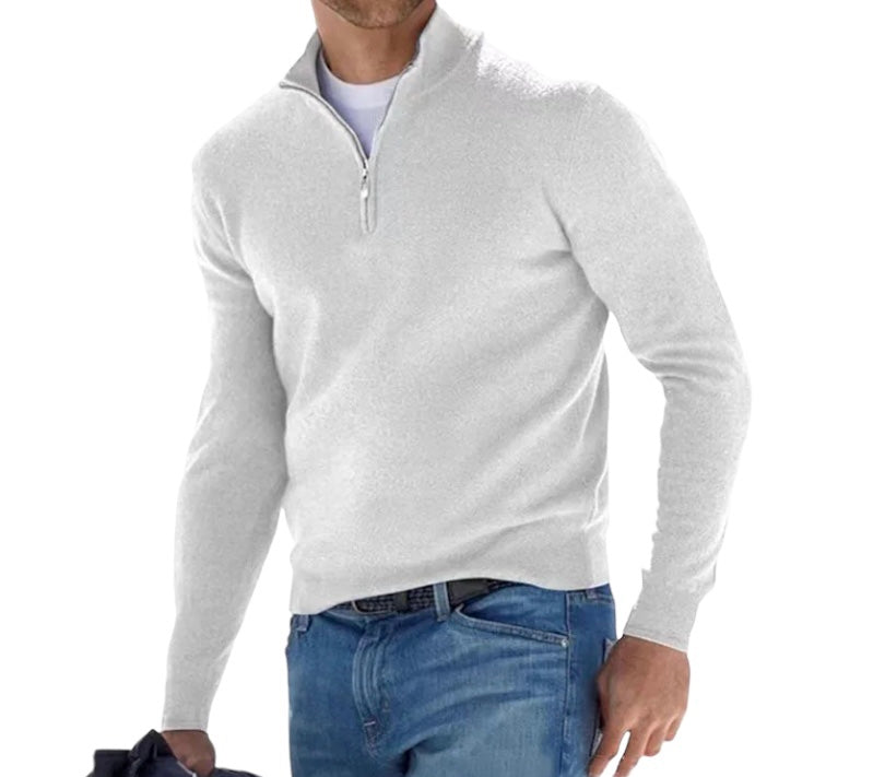 Mirla | Ordentlig Half Zip Pullover för Herrar-Eva Jonsson