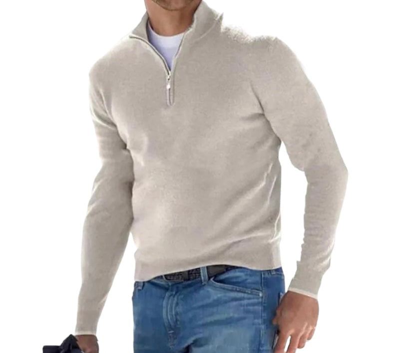 Mirla | Ordentlig Half Zip Pullover för Herrar-Eva Jonsson
