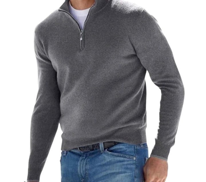 Mirla | Ordentlig Half Zip Pullover för Herrar-Eva Jonsson