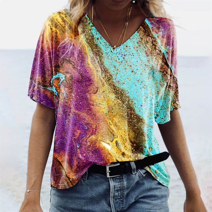 Mirla | Originellt dam T-shirt i Boho-stil-Eva Jonsson