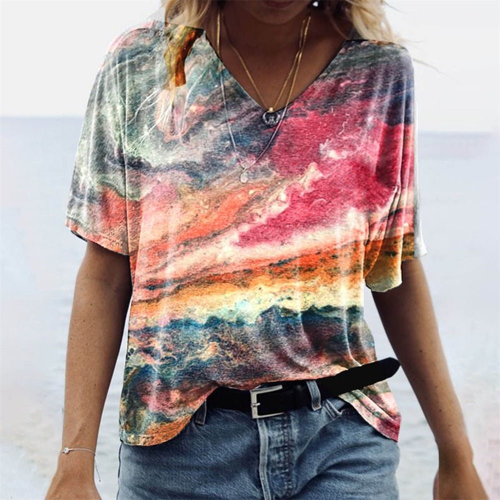 Mirla | Originellt dam T-shirt i Boho-stil-Eva Jonsson