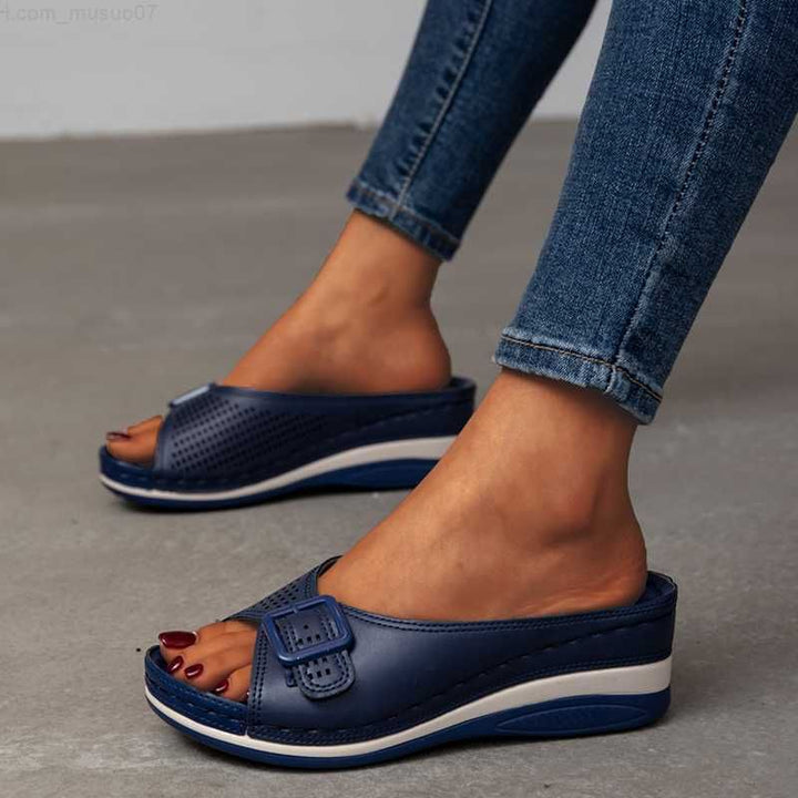 Mirla | Orthopedisk sandal med mjukt fotsäng-Eva Jonsson