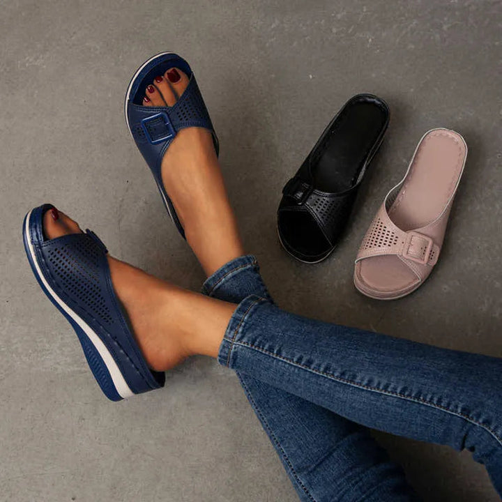 Mirla | Orthopedisk sandal med mjukt fotsäng-Eva Jonsson