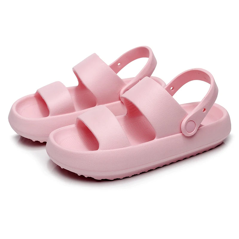 Mirla | Ortopeder Sandaler Comfort Plus Tofflor med Dubbelremmar Vadderade, Avslappnade Slip-On-Sandaler-Eva Jonsson